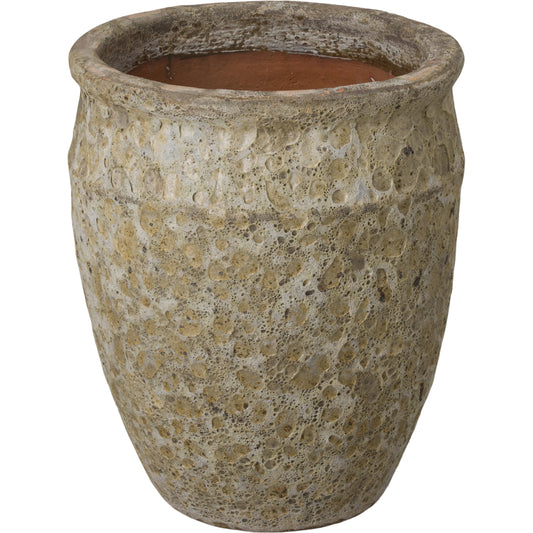 Graphic Design Planter by Emissary USA in reef green and glossy glaze. Made from ceramic in a modern style.