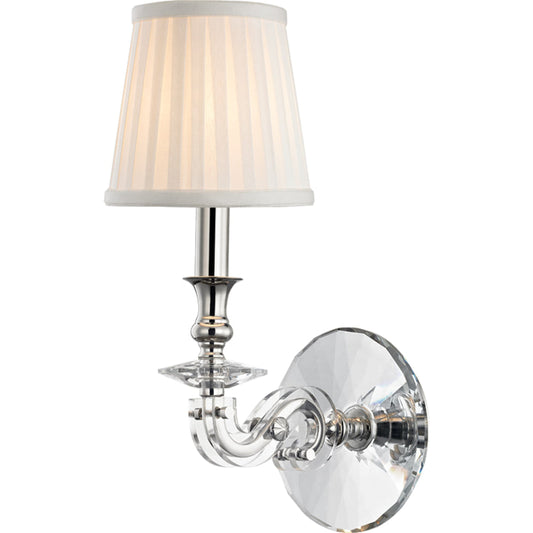 Lapeer Wall Sconce by Hudson Valley. Made from brass in a traditional style.