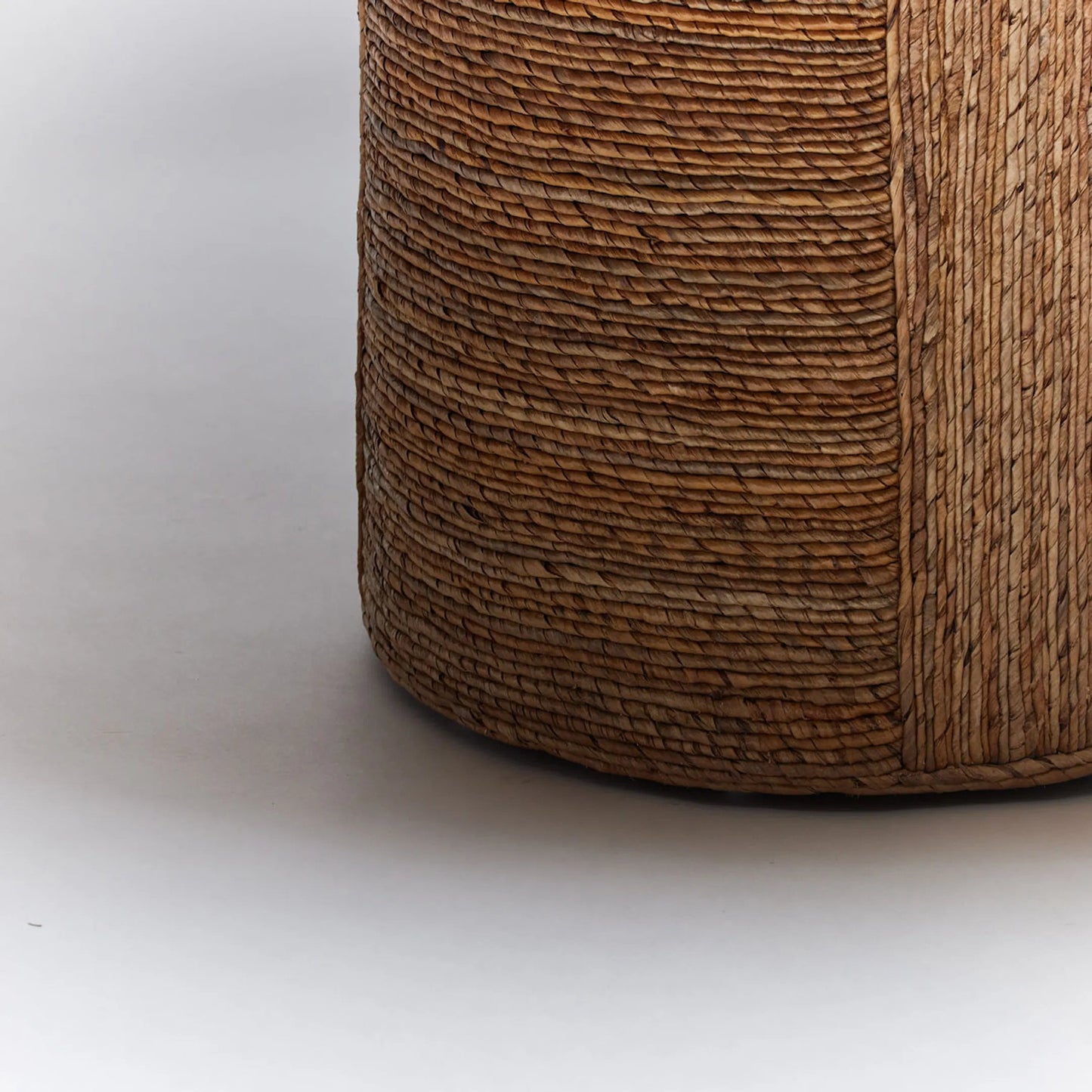 003 SI-2256494 | Closeup | Laguna Dining Table by Interlude Home in brown and light satin. Made from banana bark in a rustic style.