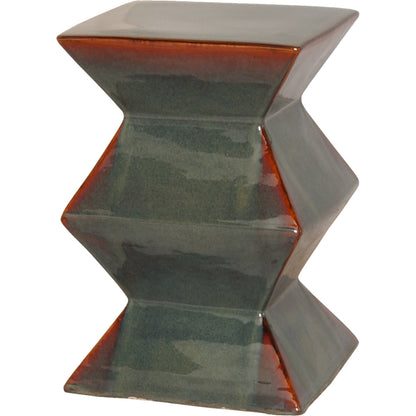 Zigzag Garden Stool by Emissary USA. Made from unique in a modern style.