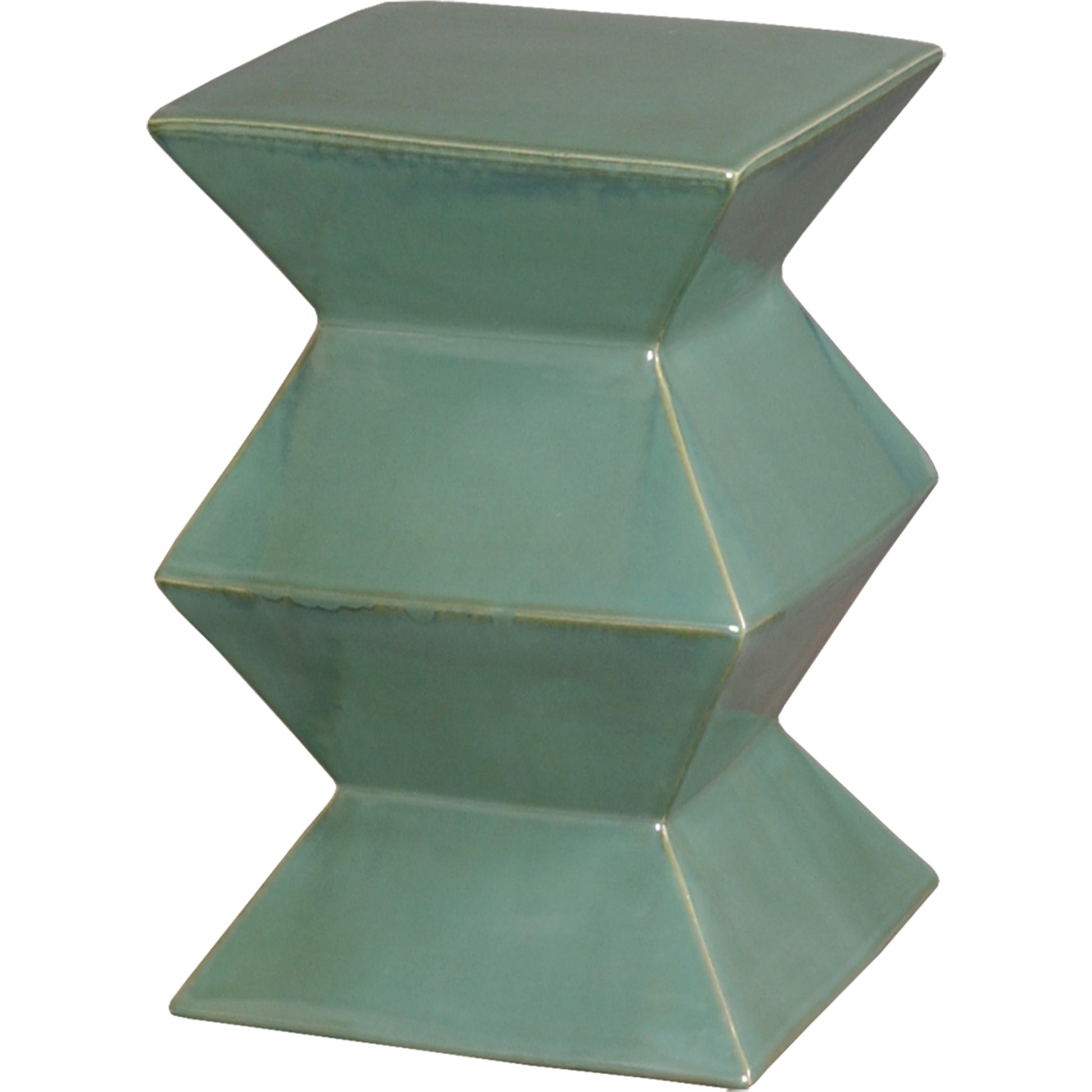 Zigzag Garden Stool by Emissary USA. Made from unique in a modern style.
