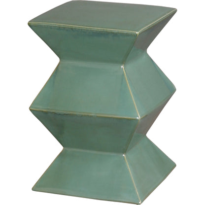 Zigzag Garden Stool by Emissary USA. Made from unique in a modern style.