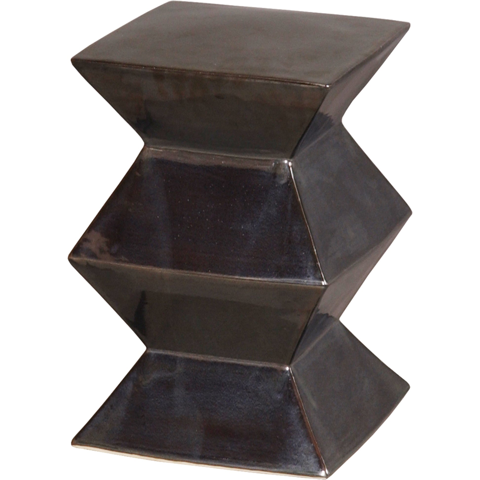 Zigzag Garden Stool by Emissary USA. Made from unique in a modern style.