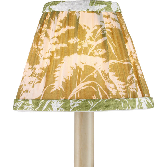 Aviary Tapered Chandelier Shade by Currey and Company. Made from cotton in a cottage & farmhouse style.