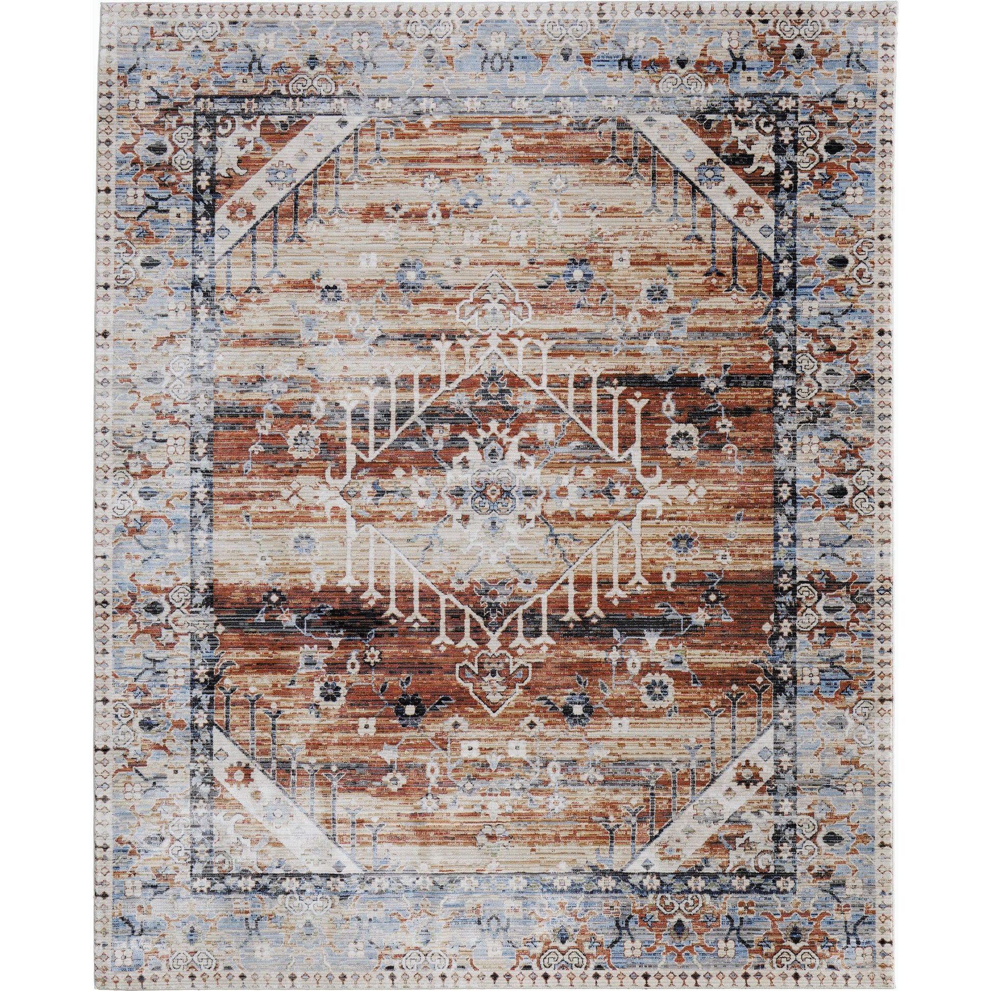 Melrose Transitional Rug - MEL39NZF by Feizy. Made from polypropylene, polyester, viscose in a unique style.