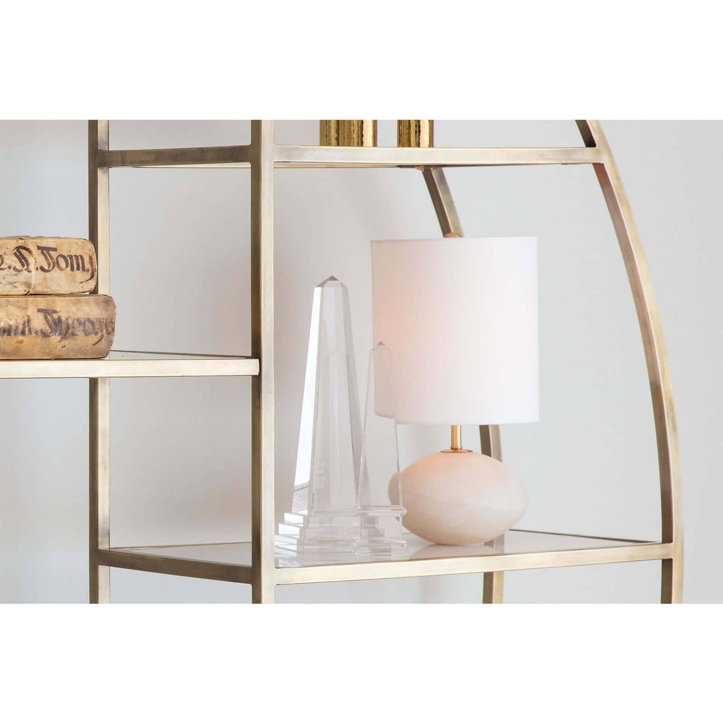 008 S-286683 | Lifestyle | Alabaster Mini Orb Lamp by Regina Andrew in white, natural. Made from alabaster in a modern style.