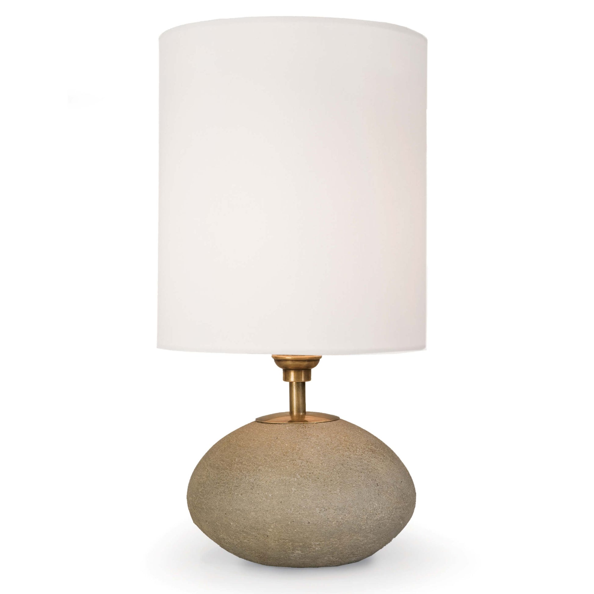 Concrete Mini Orb Lamp by Regina Andrew in gray. Made from concrete in a modern style.