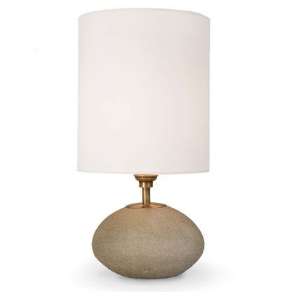 Concrete Mini Orb Lamp by Regina Andrew in gray. Made from concrete in a modern style.