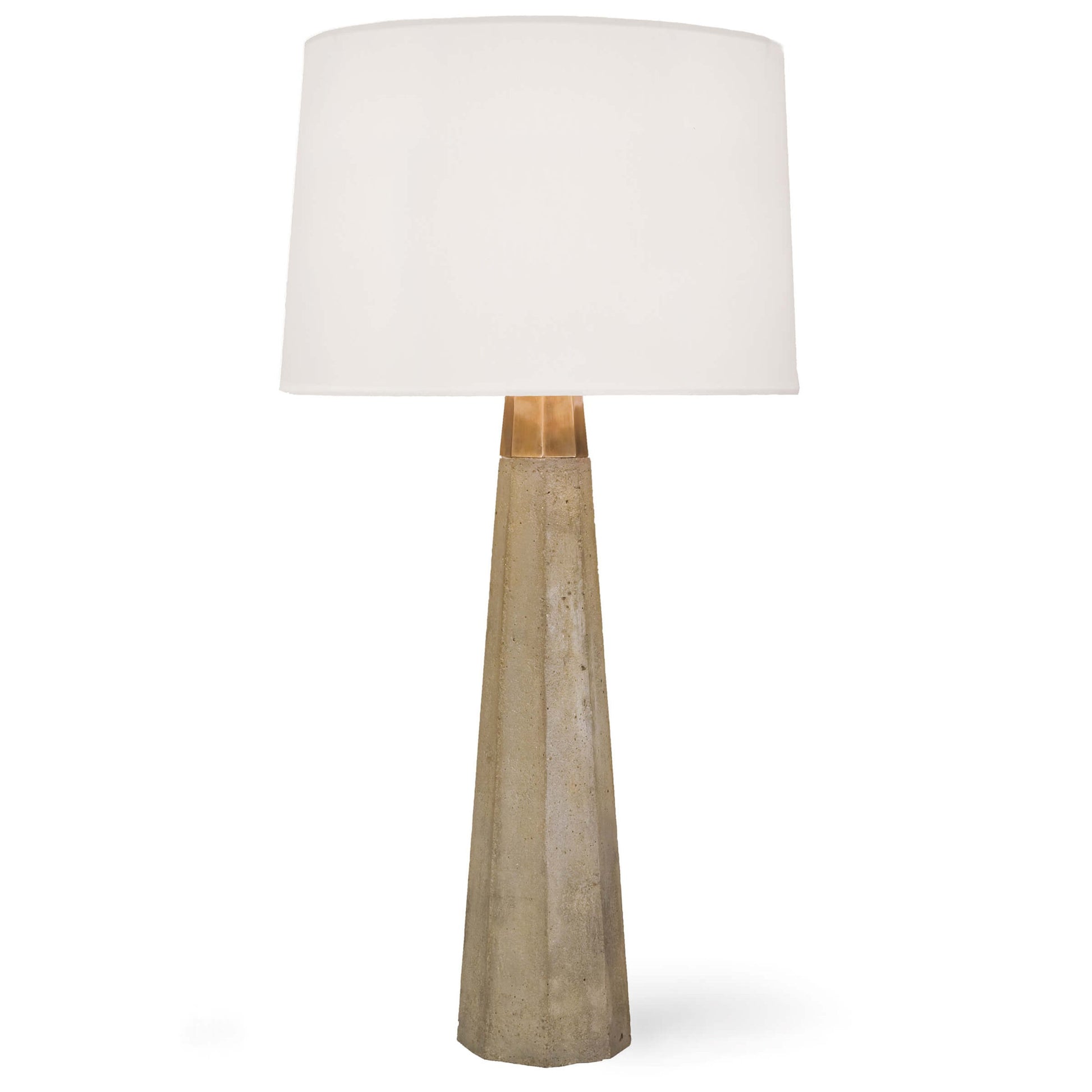 Beretta Concrete Table Lamp by Regina Andrew in gray. Made from concrete in a modern style.