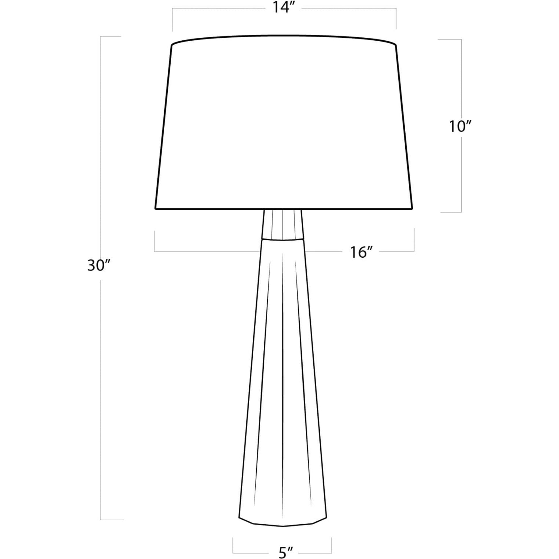 Beretta Concrete Table Lamp by Regina Andrew in gray. Made from concrete in a modern style.
