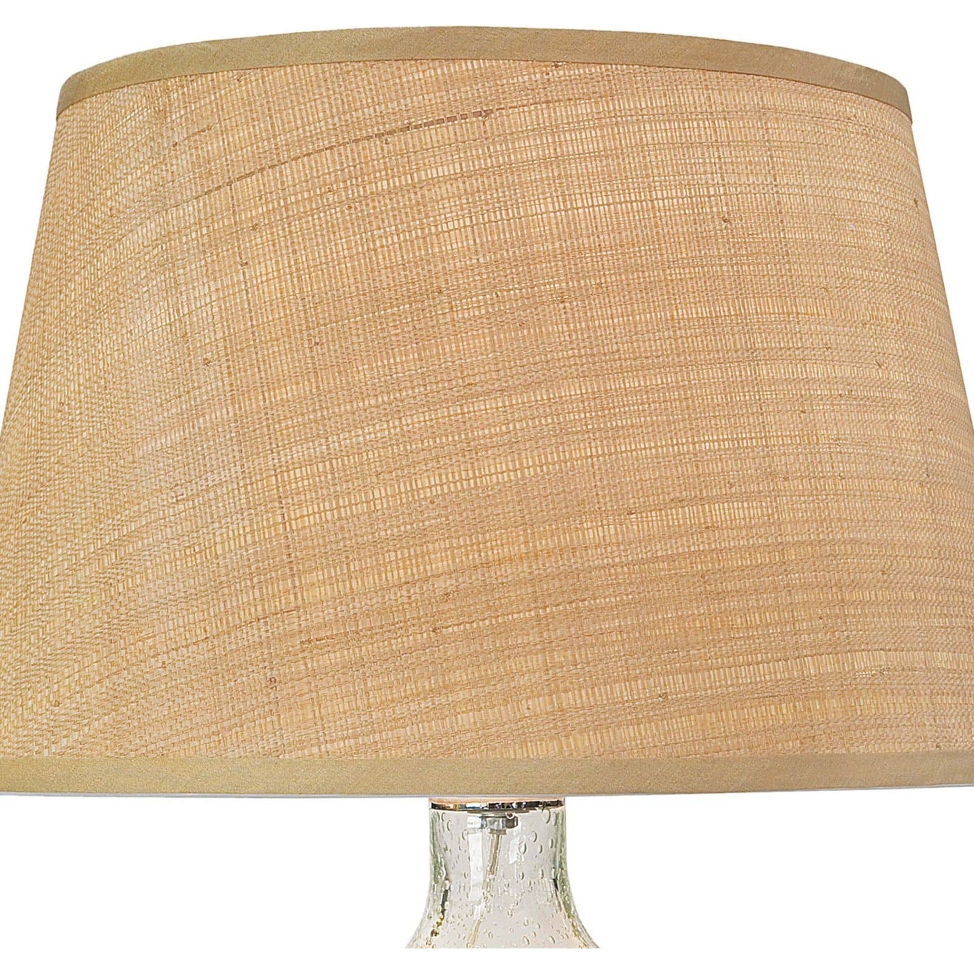 Seeded Oval Glass Table Lamp by Regina Andrew in clear and clear. Made from glass in a coastal style.