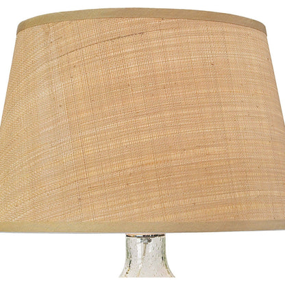 Seeded Oval Glass Table Lamp by Regina Andrew in clear and clear. Made from glass in a coastal style.