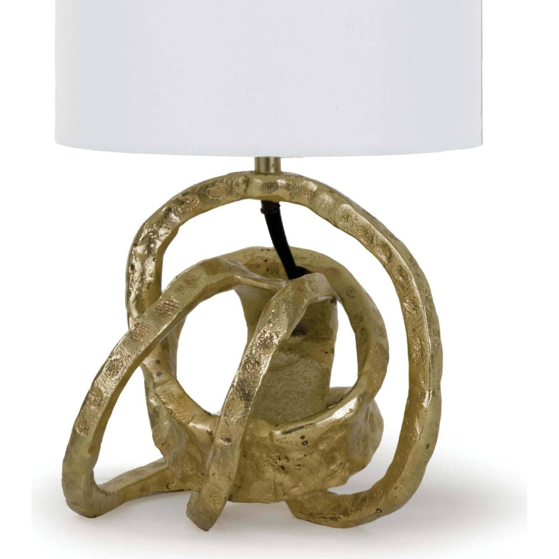 Mini Knot Lamp by Regina Andrew in gold and gold. Made from iron in a modern style.