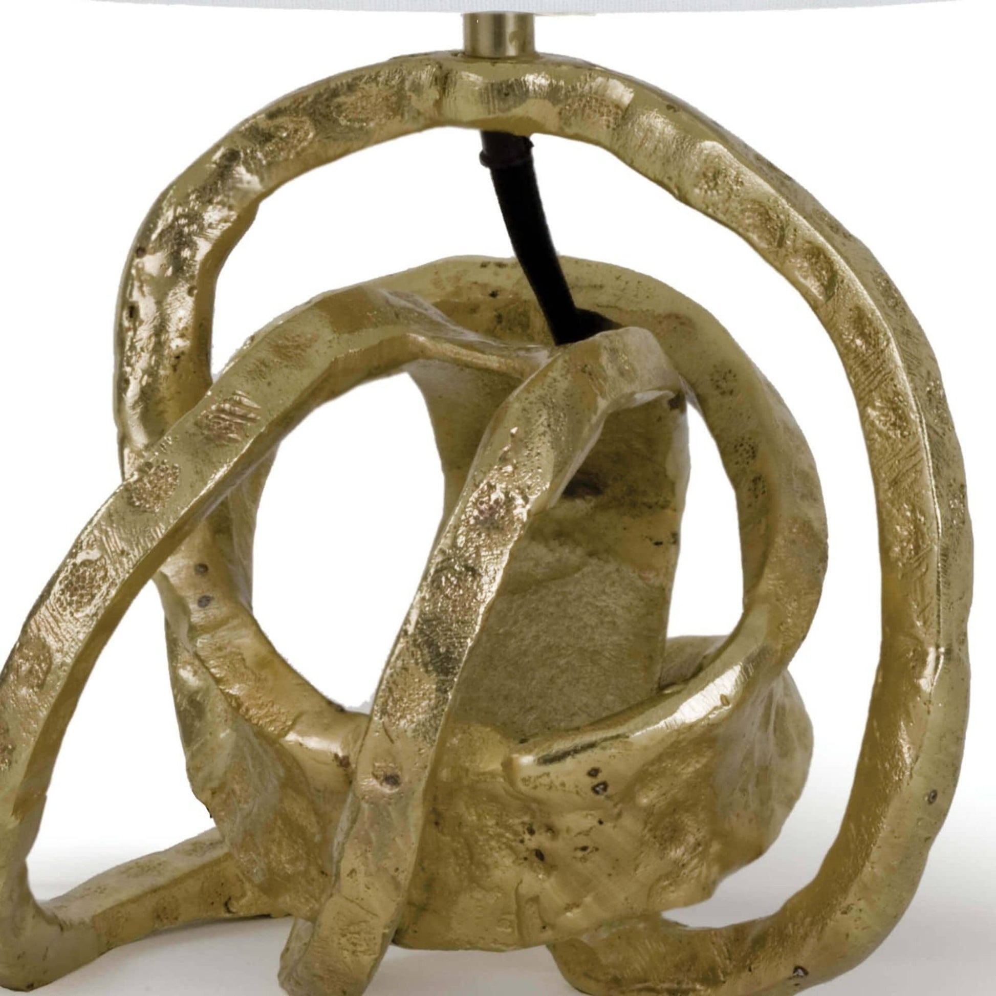 Mini Knot Lamp by Regina Andrew in gold and gold. Made from iron in a modern style.