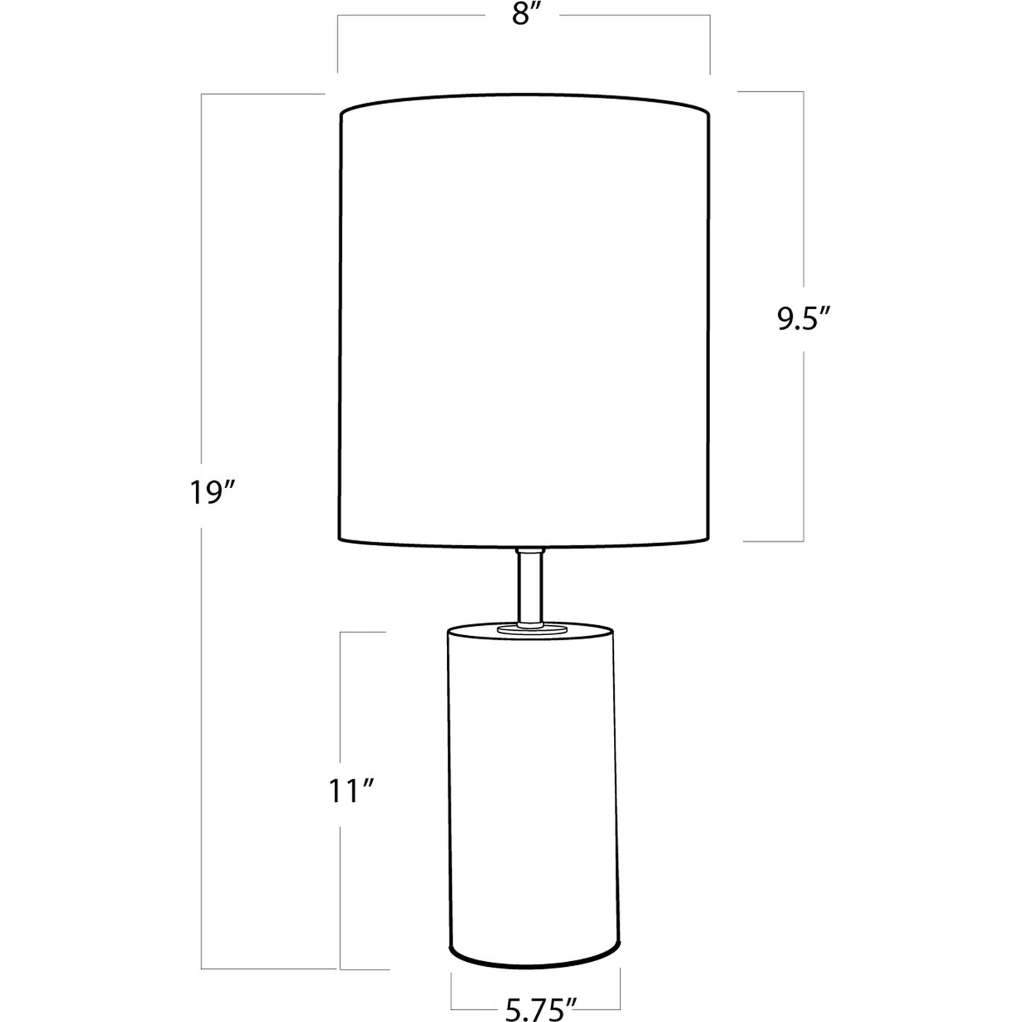005 S-287000 | Additional Silo | Jade and Brass Mini Cylinder Lamp by Regina Andrew in white, natural. Made from jade in a eclectic & global style.