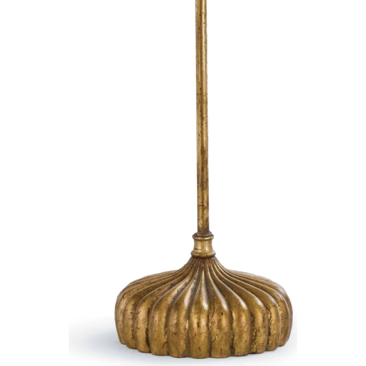 007 S-286809,S-286810 | Closeup | Clove Stem Buffet Table Lamp by Regina Andrew in gold and antique gold leaf. Made from cast iron in a traditional style.