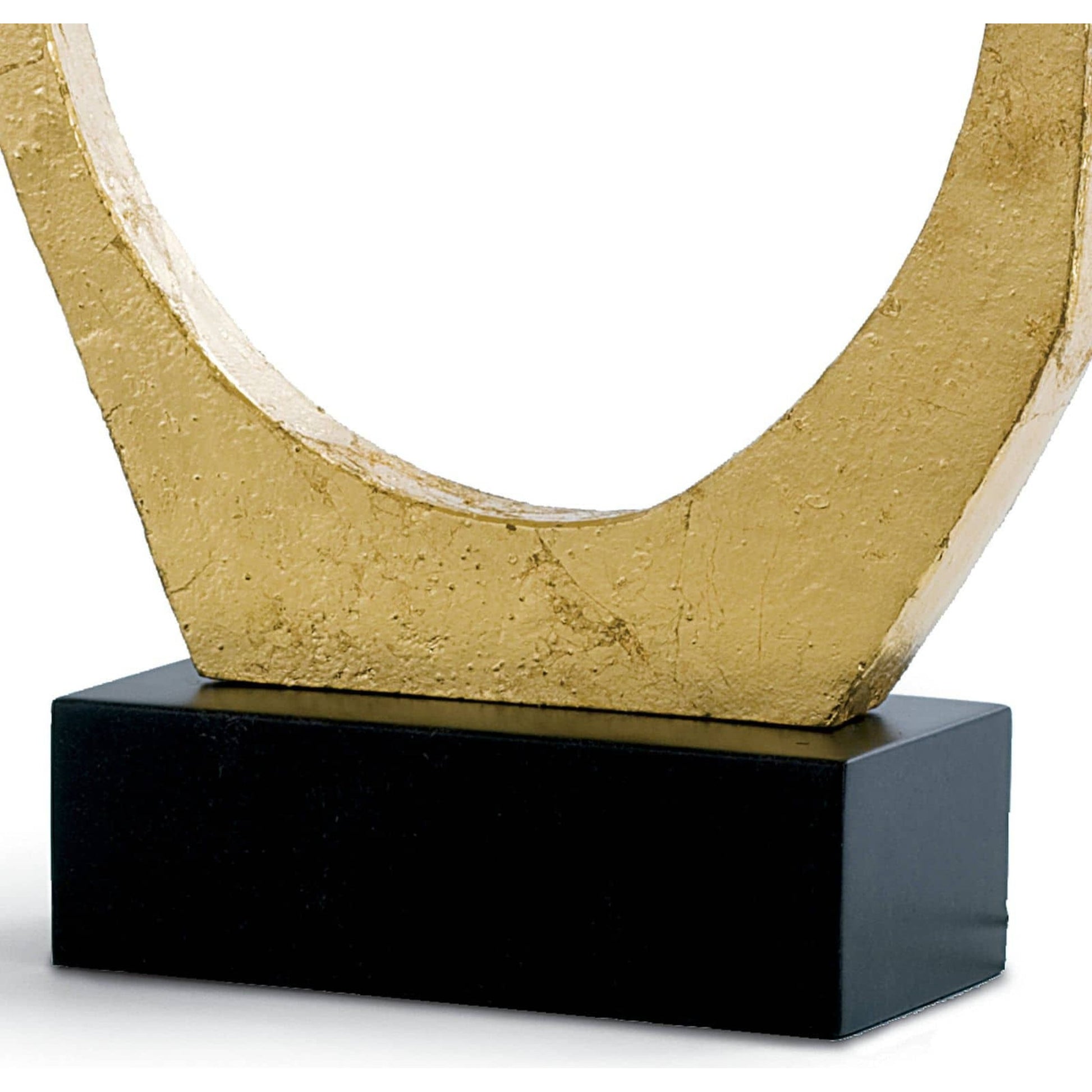 Manhattan Table Lamp by Regina Andrew in gold and gold leaf. Made from resin in a modern style.