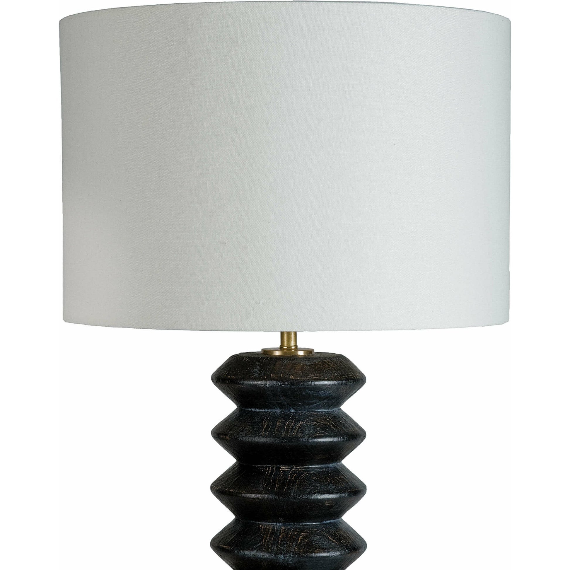 Accordion Table Lamp by Regina Andrew in ebony and ebony. Made from wood in a modern style.