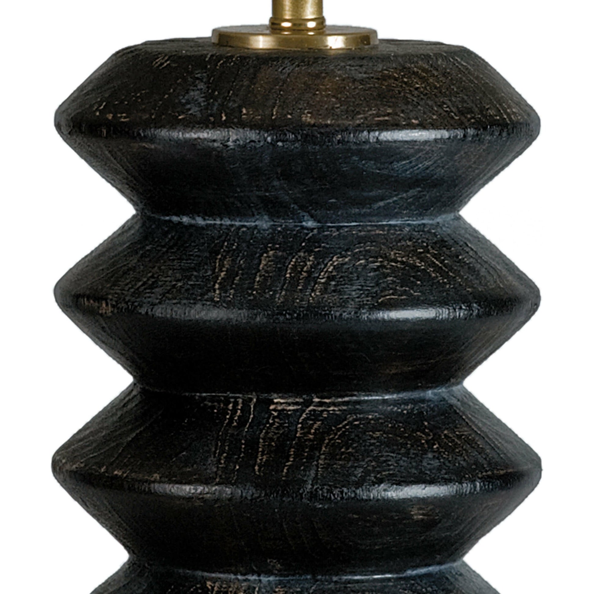 Accordion Table Lamp by Regina Andrew in ebony and ebony. Made from wood in a modern style.