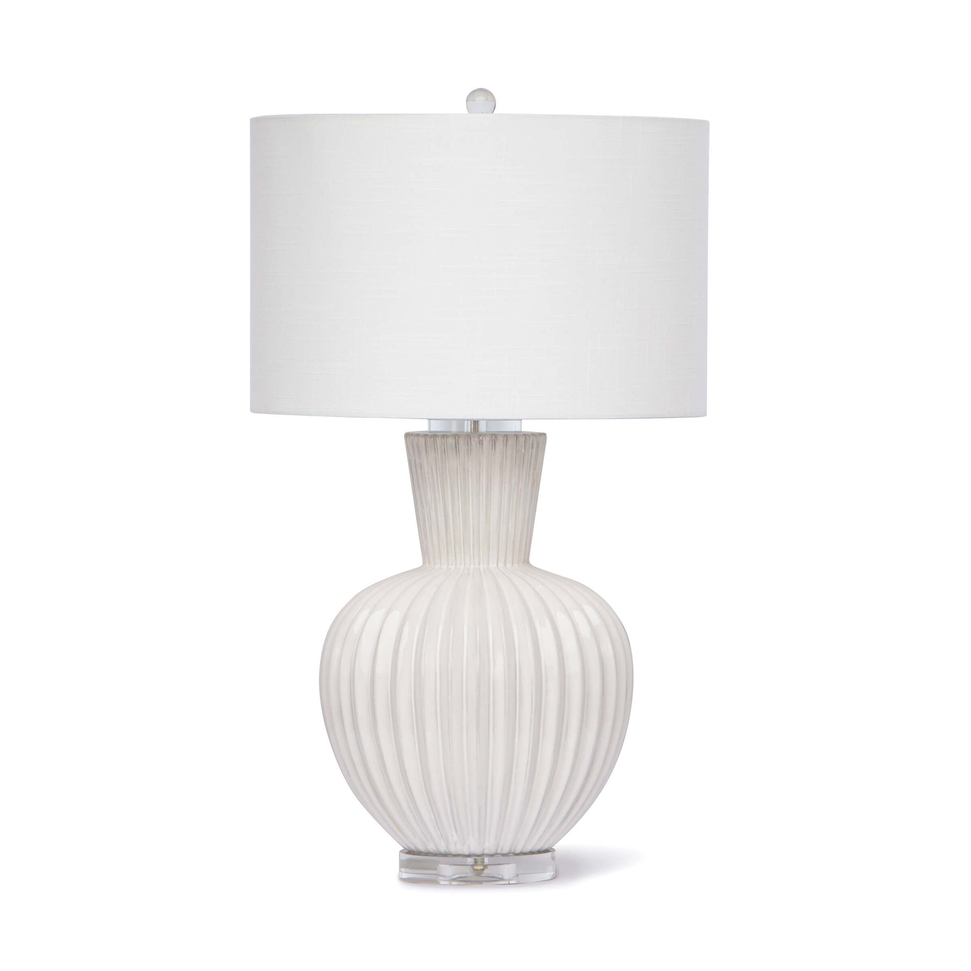 Madrid Ceramic Table Lamp by Regina Andrew in white, natural and white. Made from ceramic in a coastal style.