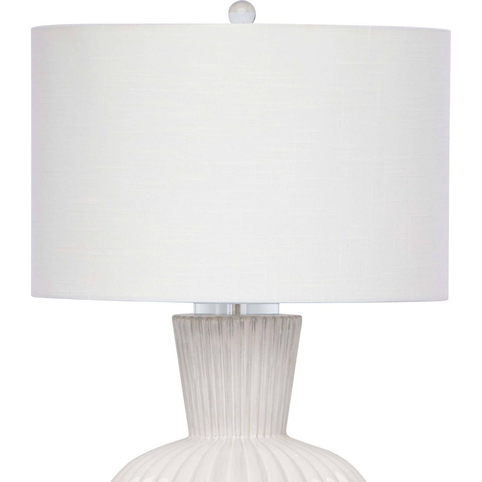 Madrid Ceramic Table Lamp by Regina Andrew in white, natural and white. Made from ceramic in a coastal style.