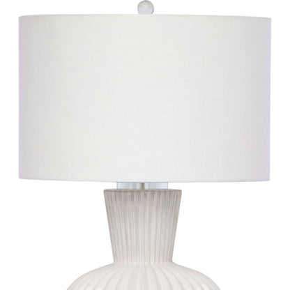 Madrid Ceramic Table Lamp by Regina Andrew in white, natural and white. Made from ceramic in a coastal style.