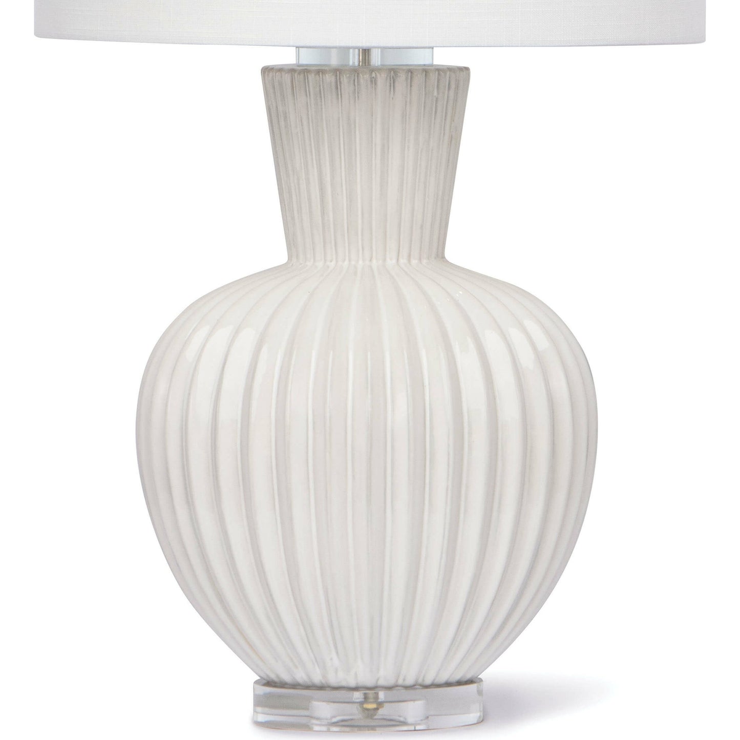 004 S-287031 | Closeup | Madrid Ceramic Table Lamp by Regina Andrew in white, natural and white. Made from ceramic in a coastal style.