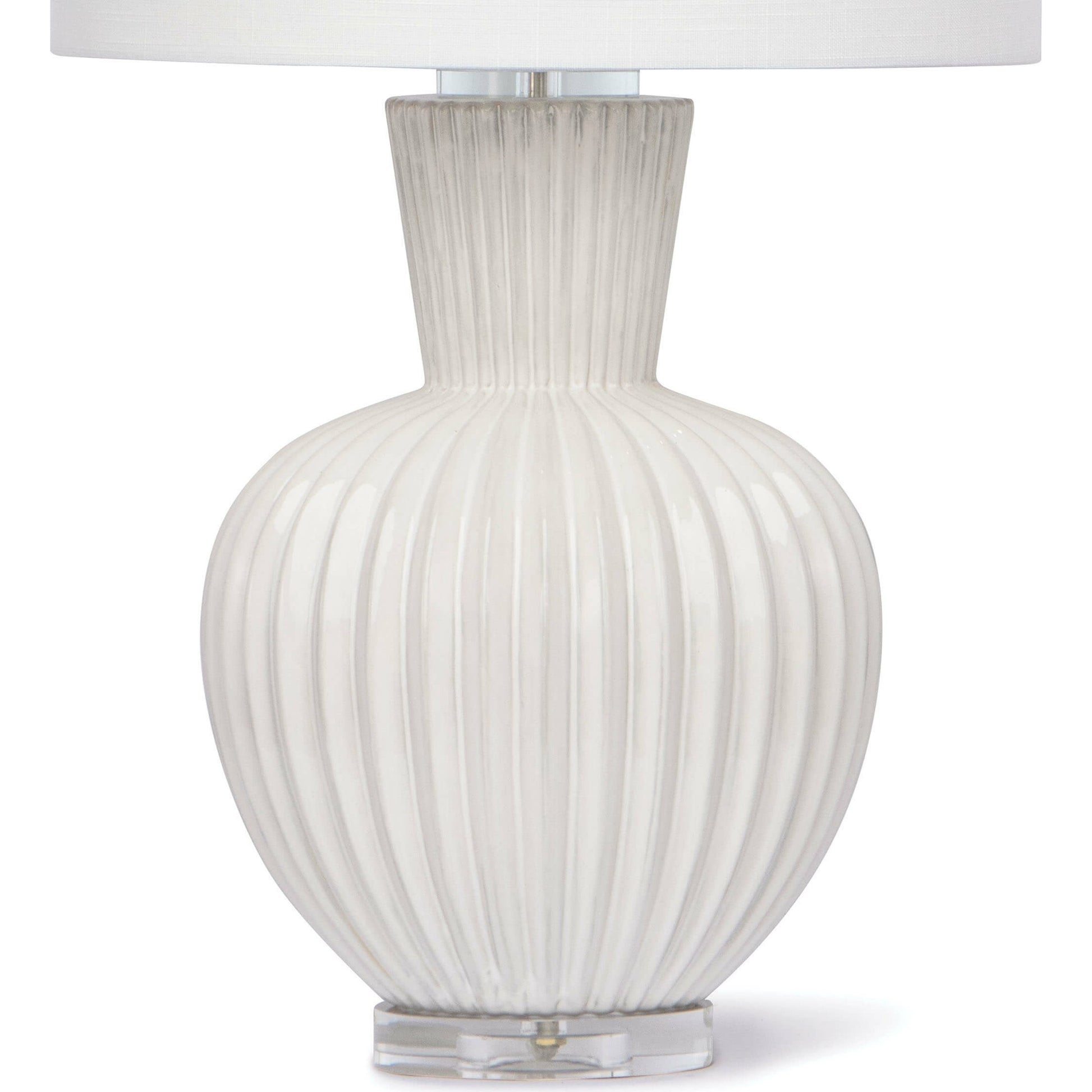 Madrid Ceramic Table Lamp by Regina Andrew in white, natural and white. Made from ceramic in a coastal style.