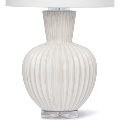 Madrid Ceramic Table Lamp by Regina Andrew in white, natural and white. Made from ceramic in a coastal style.