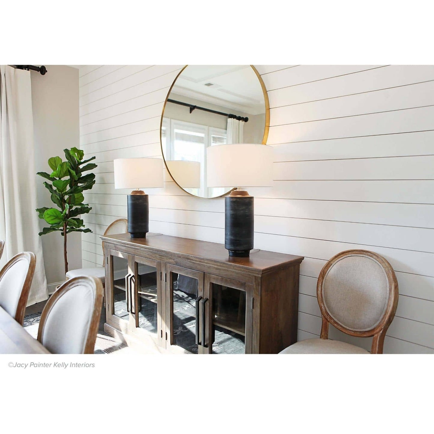 007 S-286849 | Lifestyle | Dayton Ceramic Table Lamp by Regina Andrew in ebony and ebony. Made from ceramic in a eclectic & global style.