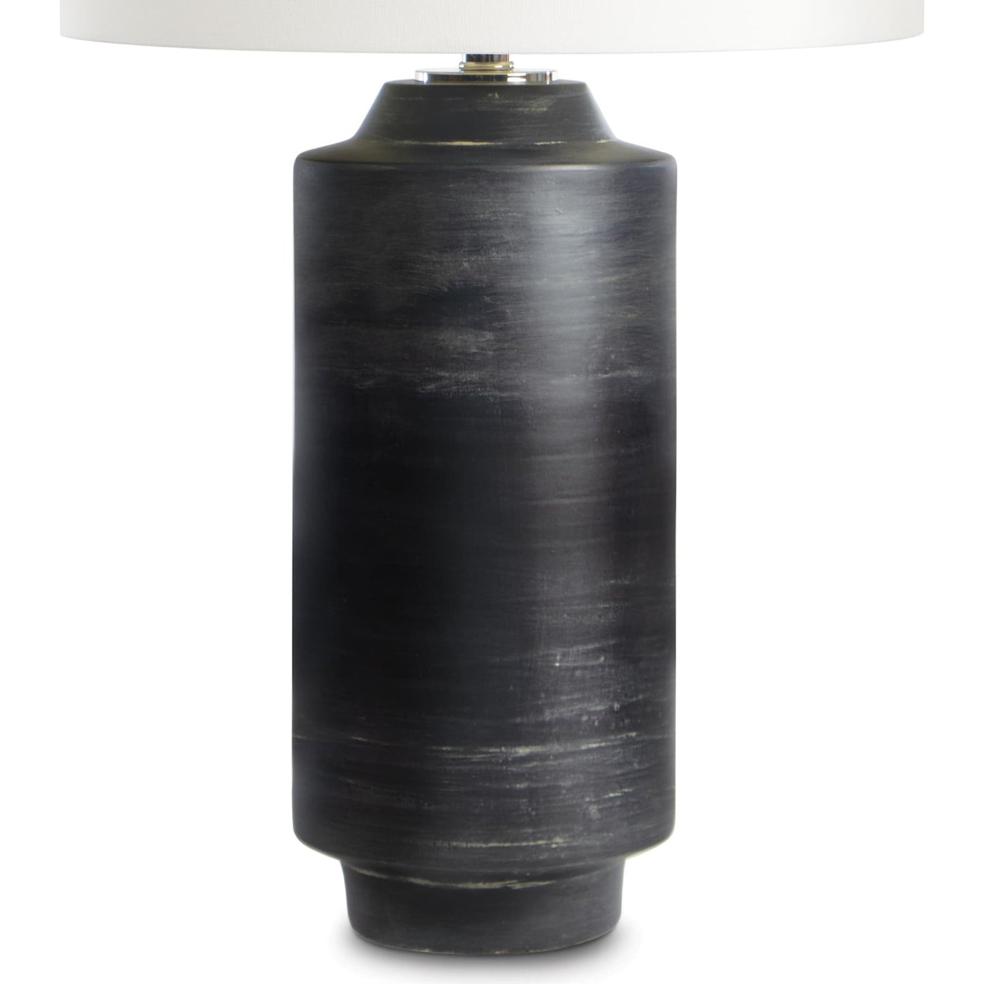 Dayton Ceramic Table Lamp by Regina Andrew in ebony and ebony. Made from ceramic in a eclectic & global style.
