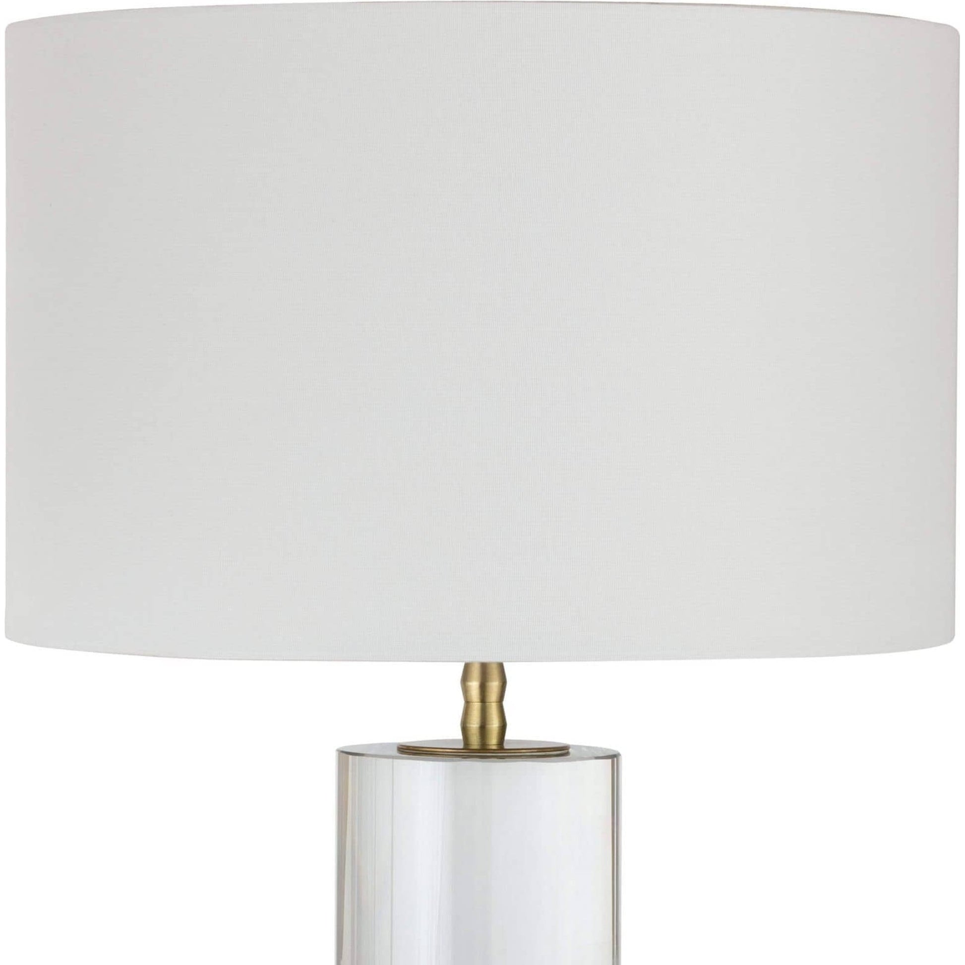 Juliet Crystal Table Lamp by Regina Andrew in clear and clear. Made from crystal in a modern style.