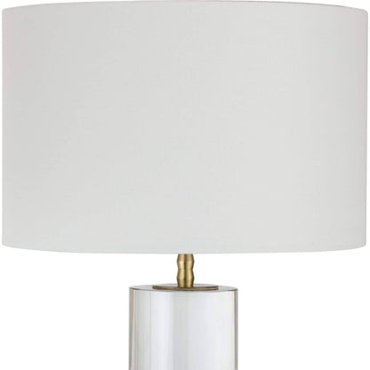 Juliet Crystal Table Lamp by Regina Andrew in clear and clear. Made from crystal in a modern style.