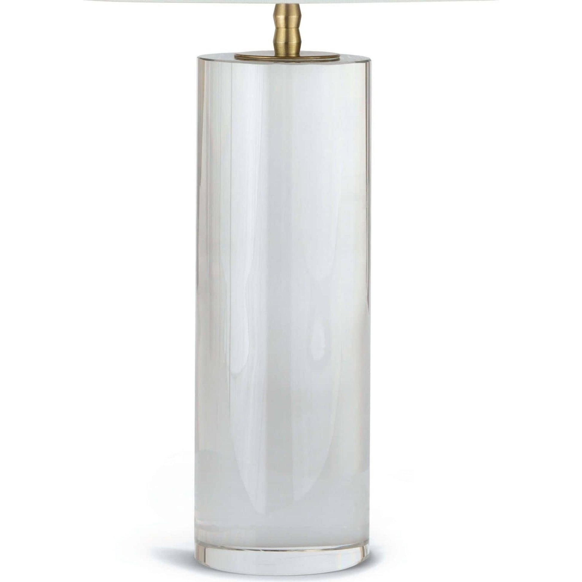 Juliet Crystal Table Lamp by Regina Andrew in clear and clear. Made from crystal in a modern style.