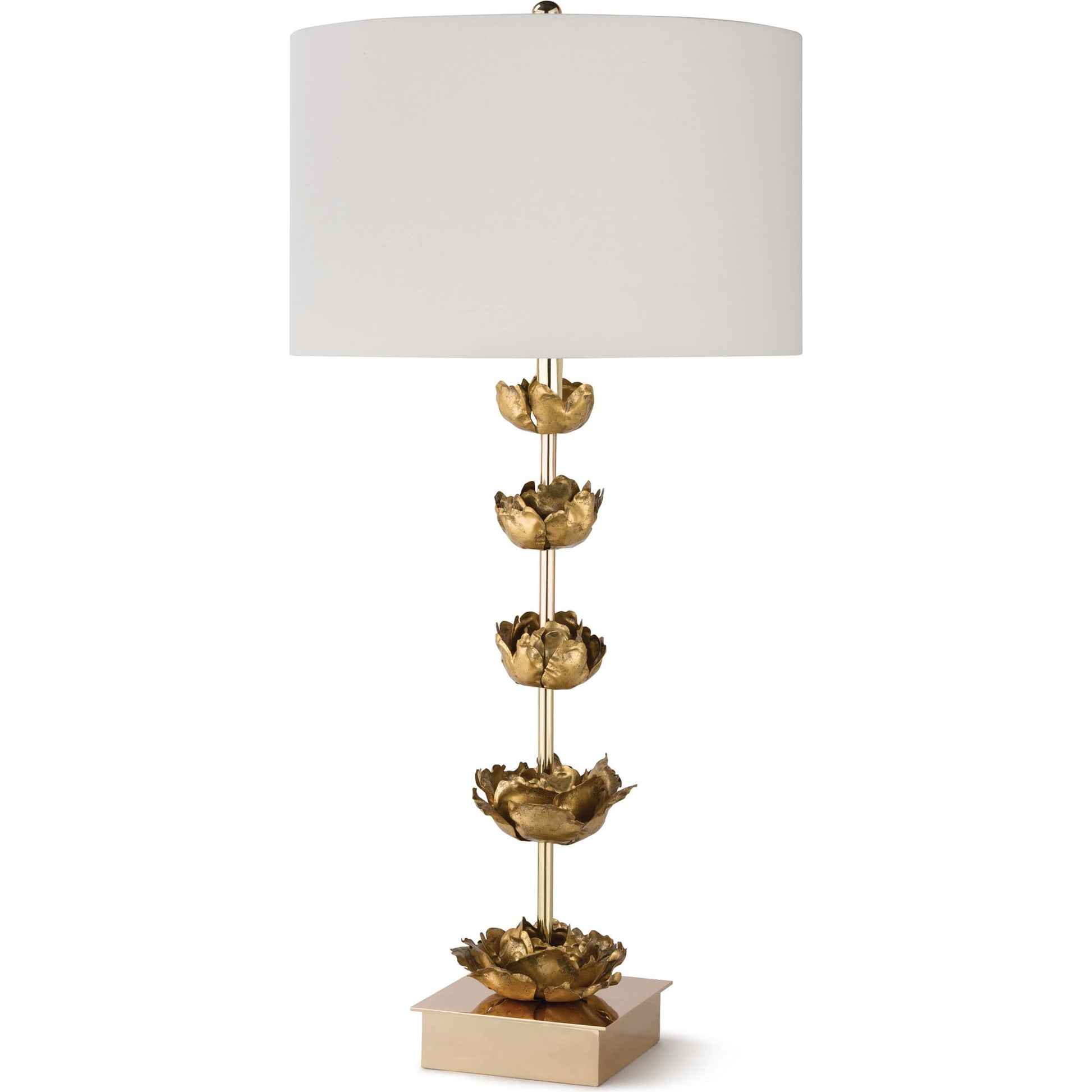 Adeline Table Lamp by Regina Andrew in gold and gold. Made from steel in a modern style.