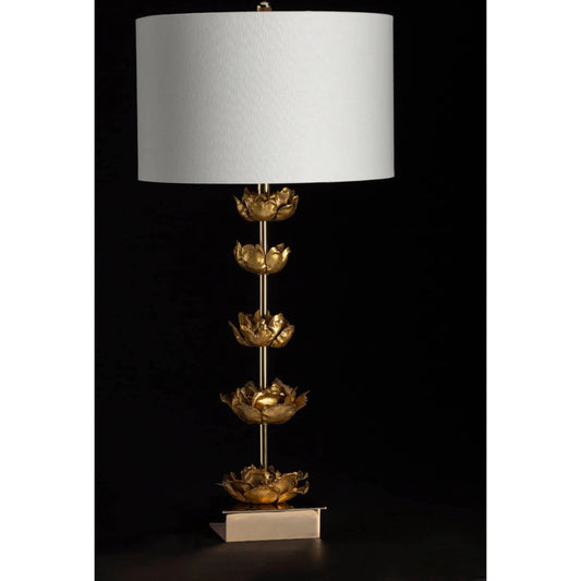 Adeline Table Lamp by Regina Andrew in gold and gold. Made from steel in a modern style.