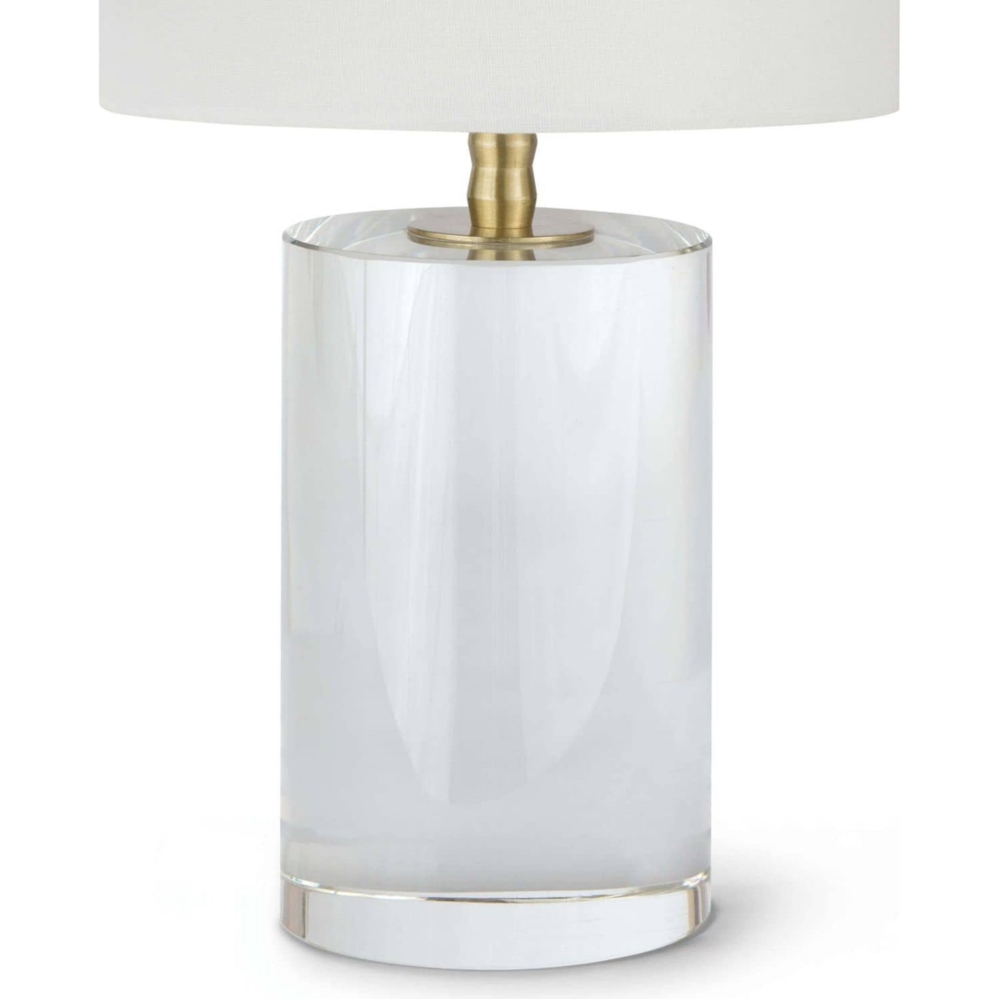 Juliet Crystal Table Lamp by Regina Andrew in clear and clear. Made from crystal in a modern style.