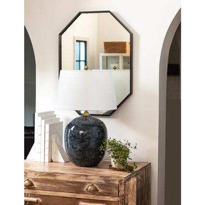 Harbor Ceramic Table Lamp by Regina Andrew in black and ebony. Made from ceramic in a modern style.