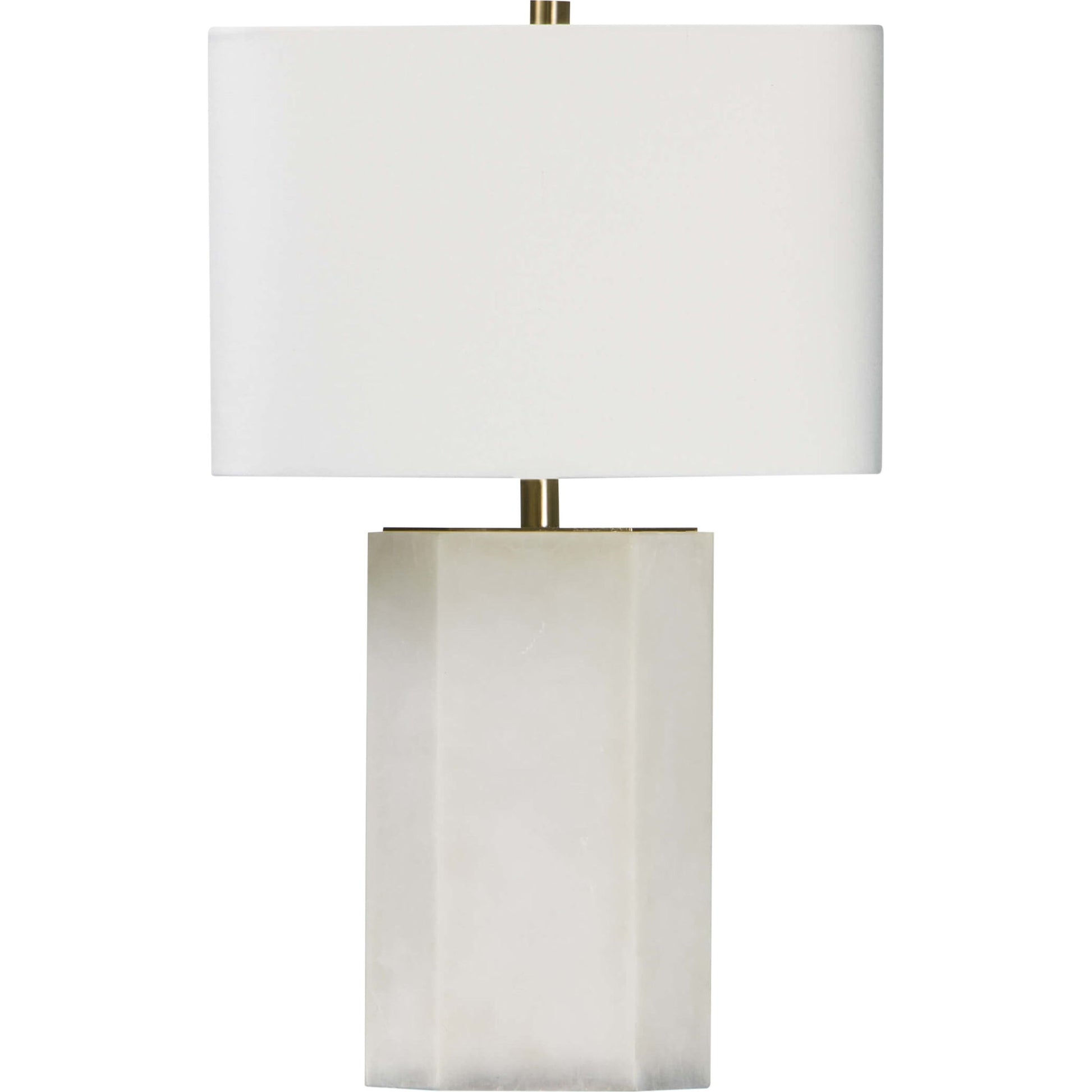 Grace Alabaster Table Lamp by Regina Andrew in white, natural. Made from alabaster in a modern style.