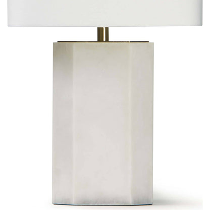 Grace Alabaster Table Lamp by Regina Andrew in white, natural. Made from alabaster in a modern style.
