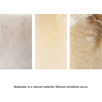 Grace Alabaster Table Lamp by Regina Andrew in white, natural. Made from alabaster in a modern style.