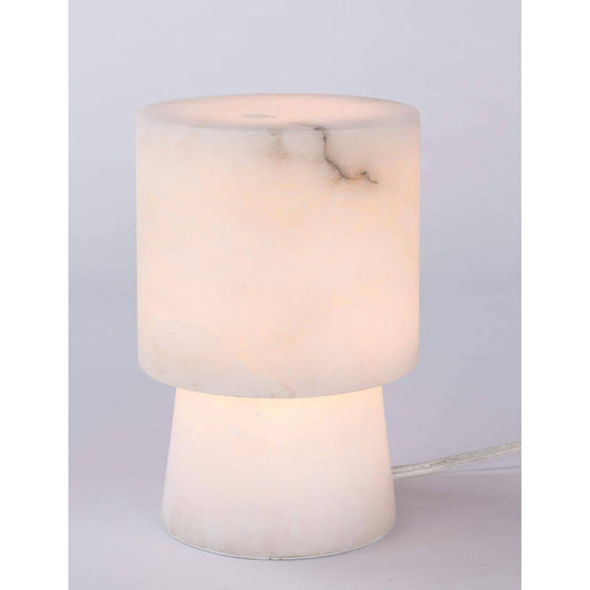 Hazel Alabaster Uplight by Regina Andrew in white, natural. Made from alabaster in a eclectic & global style.