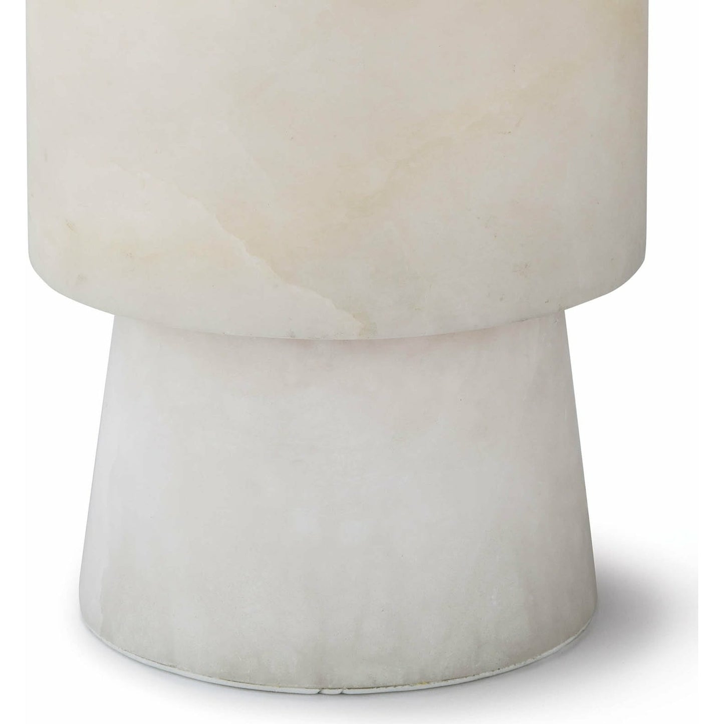 004 S-341588 | Closeup | Hazel Alabaster Uplight by Regina Andrew in white, natural. Made from alabaster in a eclectic & global style.