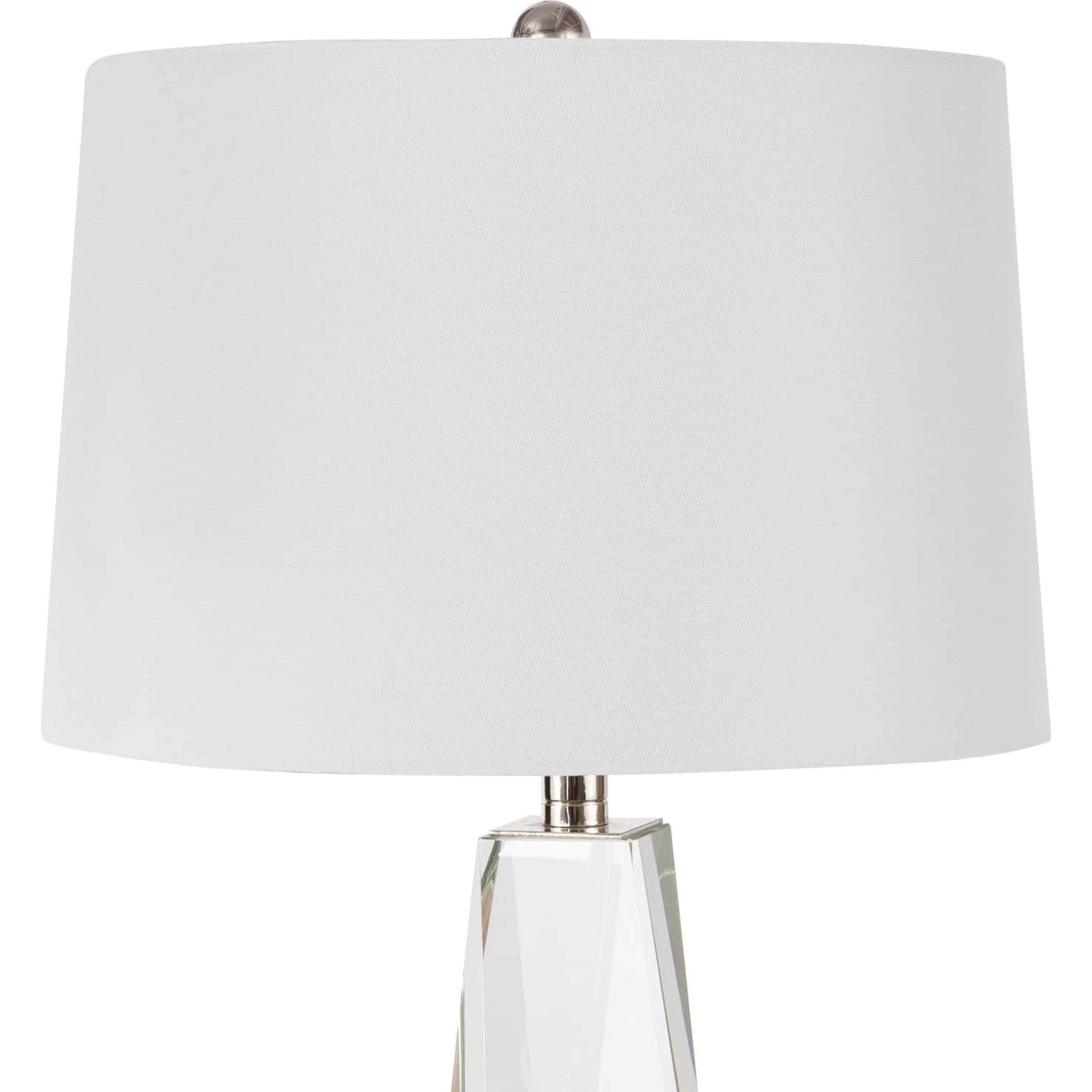 Angelica Crystal Table Lamp by Regina Andrew in clear and clear. Made from crystal in a modern style.