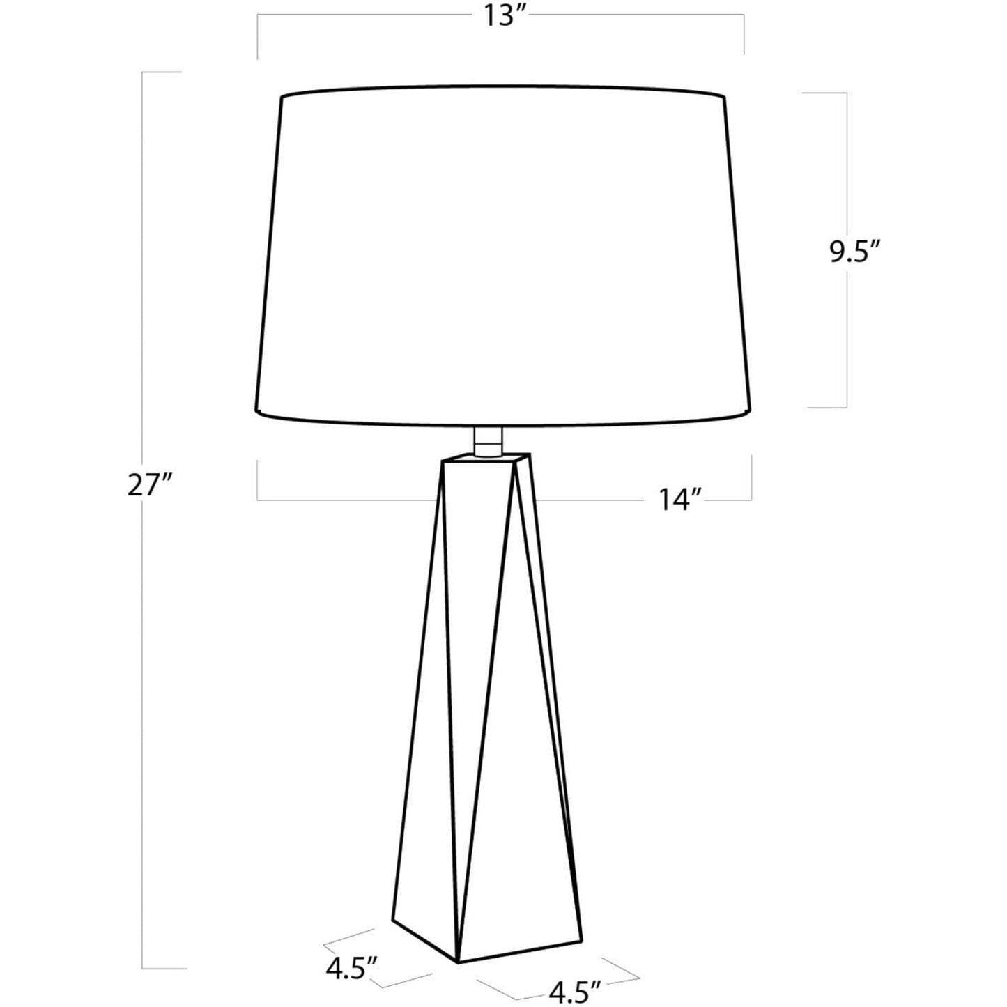 007 S-341470 | Additional Silo | Angelica Crystal Table Lamp by Regina Andrew in clear and clear. Made from crystal in a modern style.