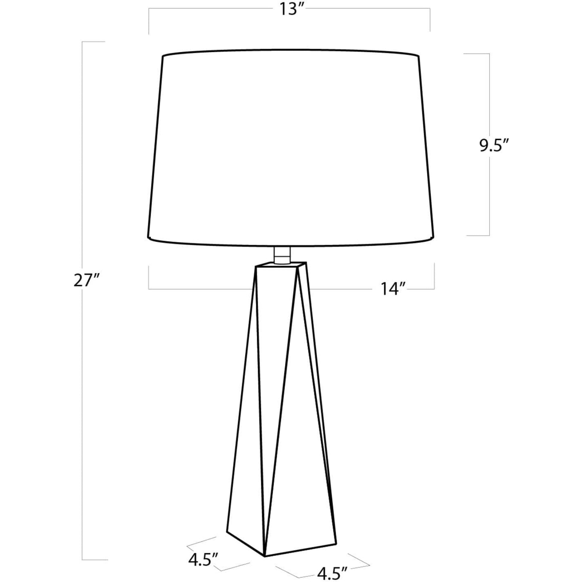 Angelica Crystal Table Lamp by Regina Andrew in clear and clear. Made from crystal in a modern style.
