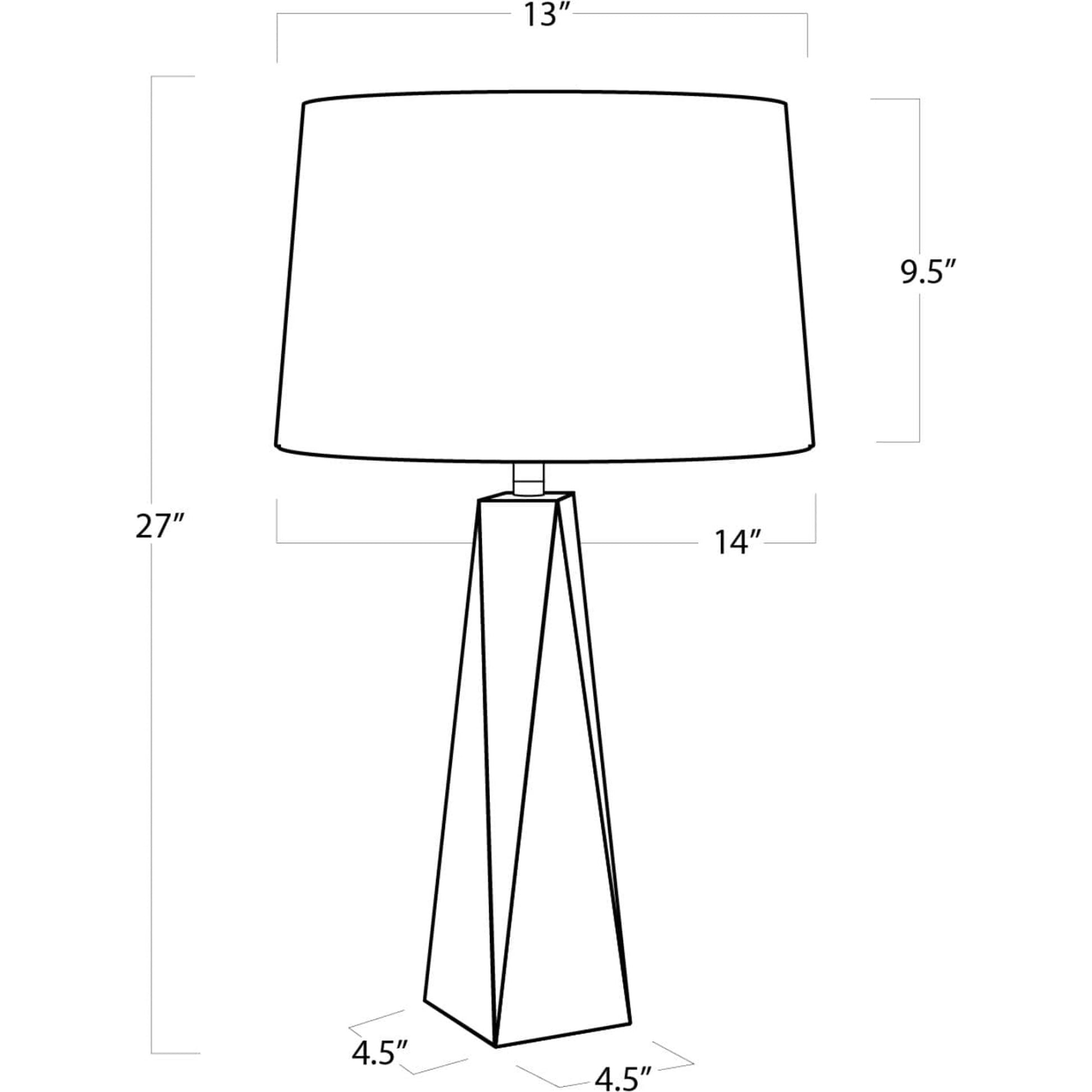Angelica Crystal Table Lamp by Regina Andrew in clear and clear. Made from crystal in a modern style.