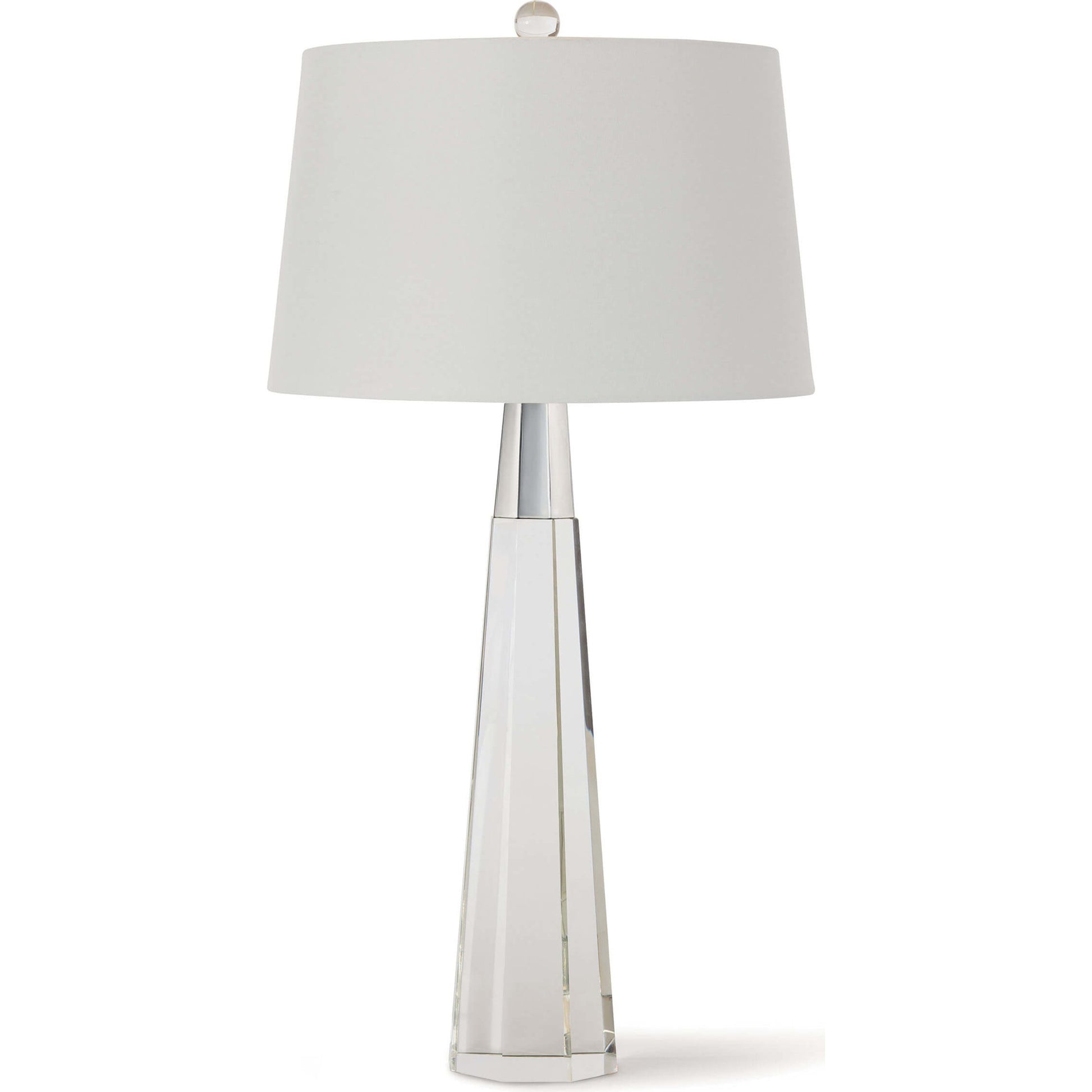 Carli Crystal Table Lamp by Regina Andrew in clear and clear. Made from crystal in a modern style.