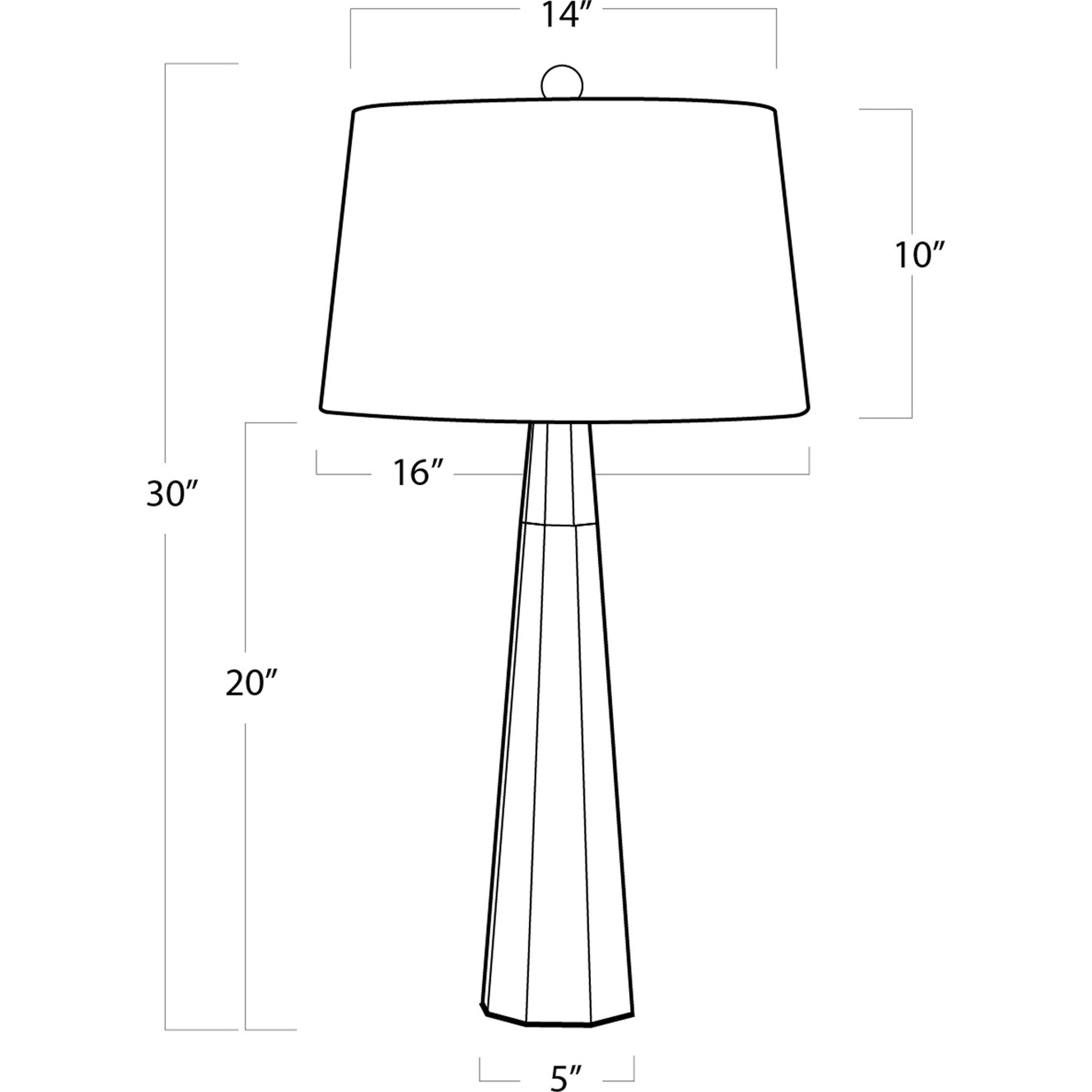 Carli Crystal Table Lamp by Regina Andrew in clear and clear. Made from crystal in a modern style.