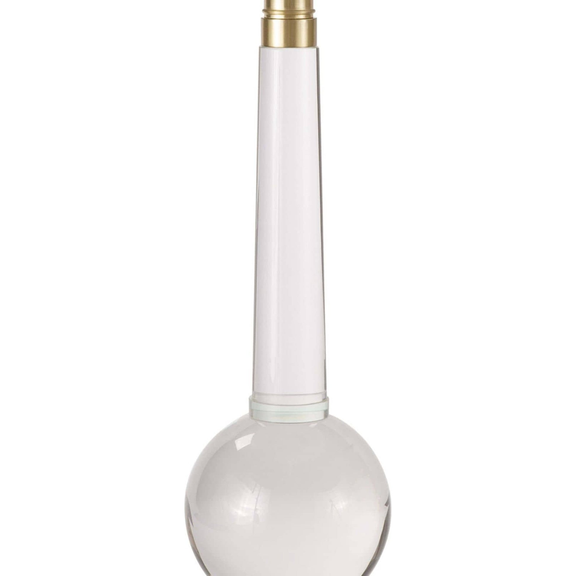 Stowe Crystal Table Lamp by Regina Andrew in clear and clear. Made from crystal in a transitional style.